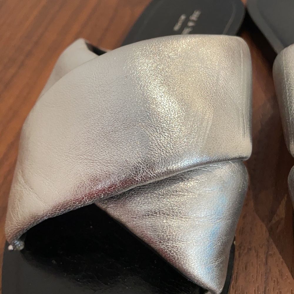 Rag & Bone Slides Silver And Black - image 8
